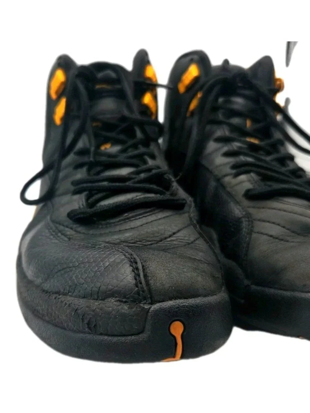 Air Jordan 11 Black Yellow Leather Sneaker Gold Taxi Size 11 CT8013-071